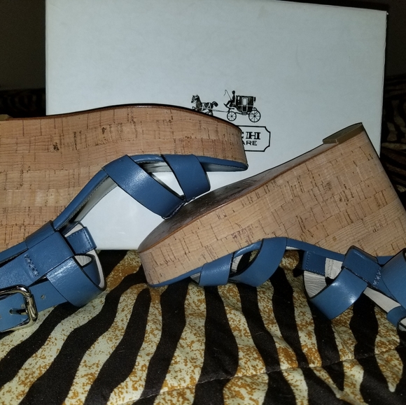 Coach Wedges OFFERS WELCOME size 7.5 NEW in box - Picture 2 of 16